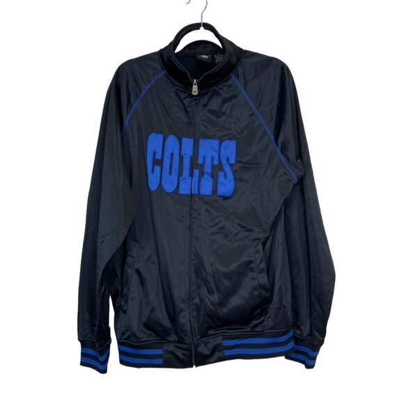 NFL Other - NFL Team Apparel Men's Jacket Full Zip Colts Black Blue Size Medium Tall